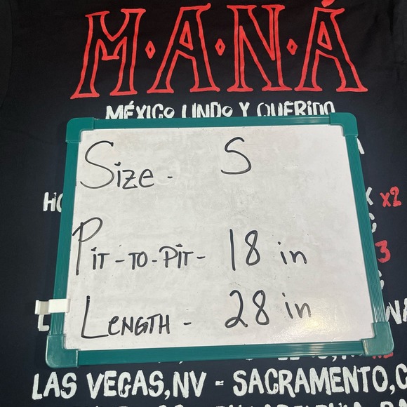 MANA Mexico Lindo y Querido 2023 Tour Black Shirt Sz S - Picture 6 of 6